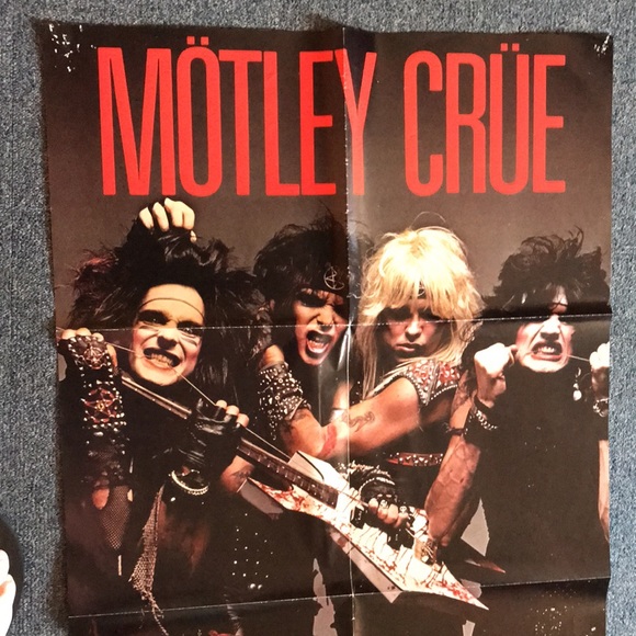 1984 Motley Crüe Picture Disc and door poster - Picture 9 of 10